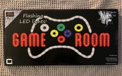 Flashing LED GAME ROOM sign