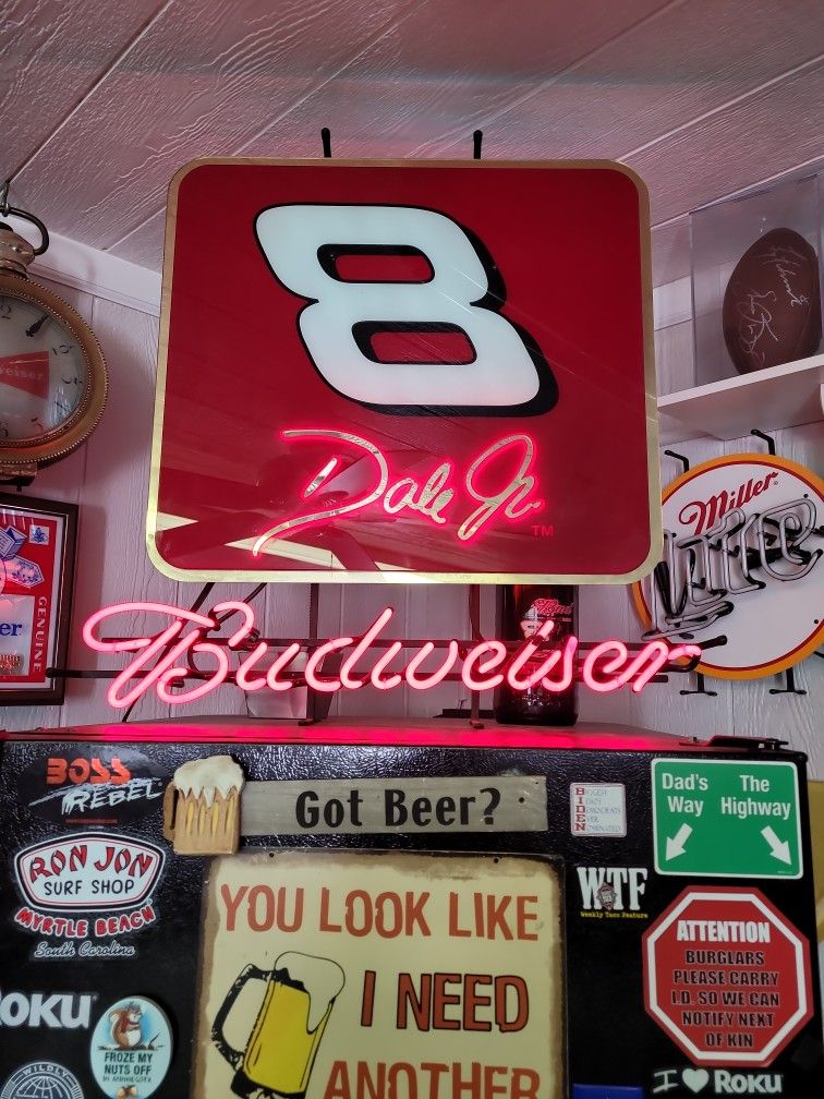 Dale Earnhardt Jr Neon Sign