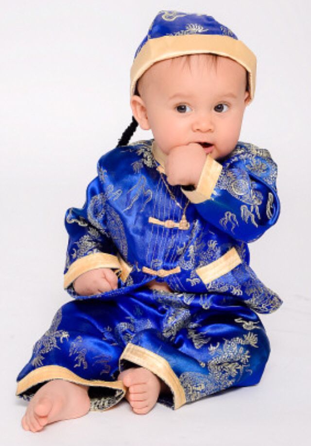 Asian Chinese Vietnamese Traditional Outfit Lunar New Year