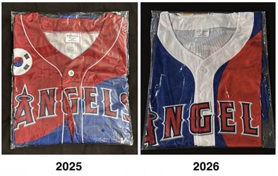 2025 or 2026 angels baseball Korean Korea Heritage jersey - adult size M or XL