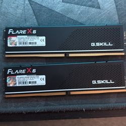 G.Skill Flare X5 Series 32GB (2 x 16GB) DDR5-6000 PC5-48000 CL36 Dual Channel Desktop Memory Kit F5-6000J3636F16GX2-FX5 - Black