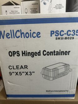 9x5 Clear Container