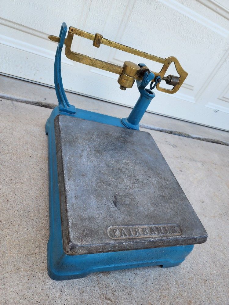 Fairbanks Small Table Top Platform Scale Vintage Antique Americana