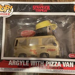 Stranger Things Argyle With Pizza Van Funco Pop Target Exclusive