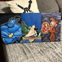 Disneys Aladdin Acrylic Painting