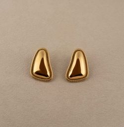 18k gold plated earrings - Gold