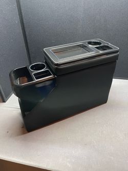 Universal Black Center Console with Cup Holders