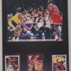Kobe Vs Jordan Plaque