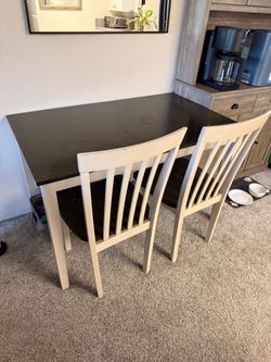 Wooden Dining table with 4 chairs