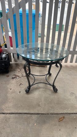 Small glass table