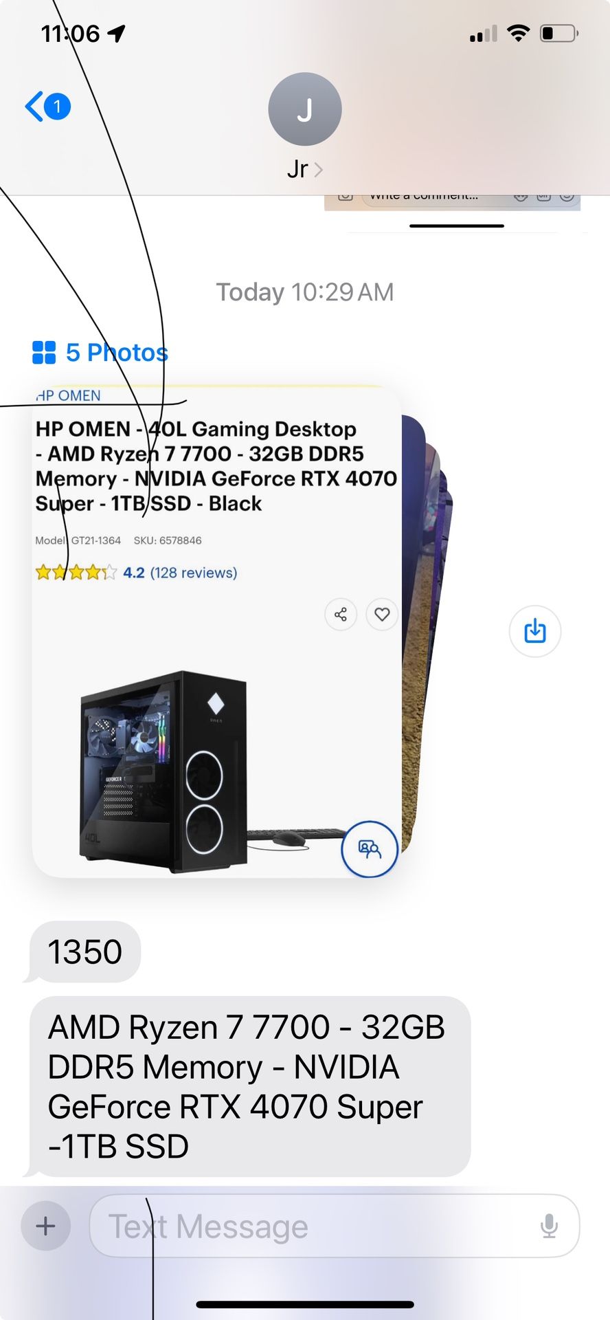 computer used but excellent condition