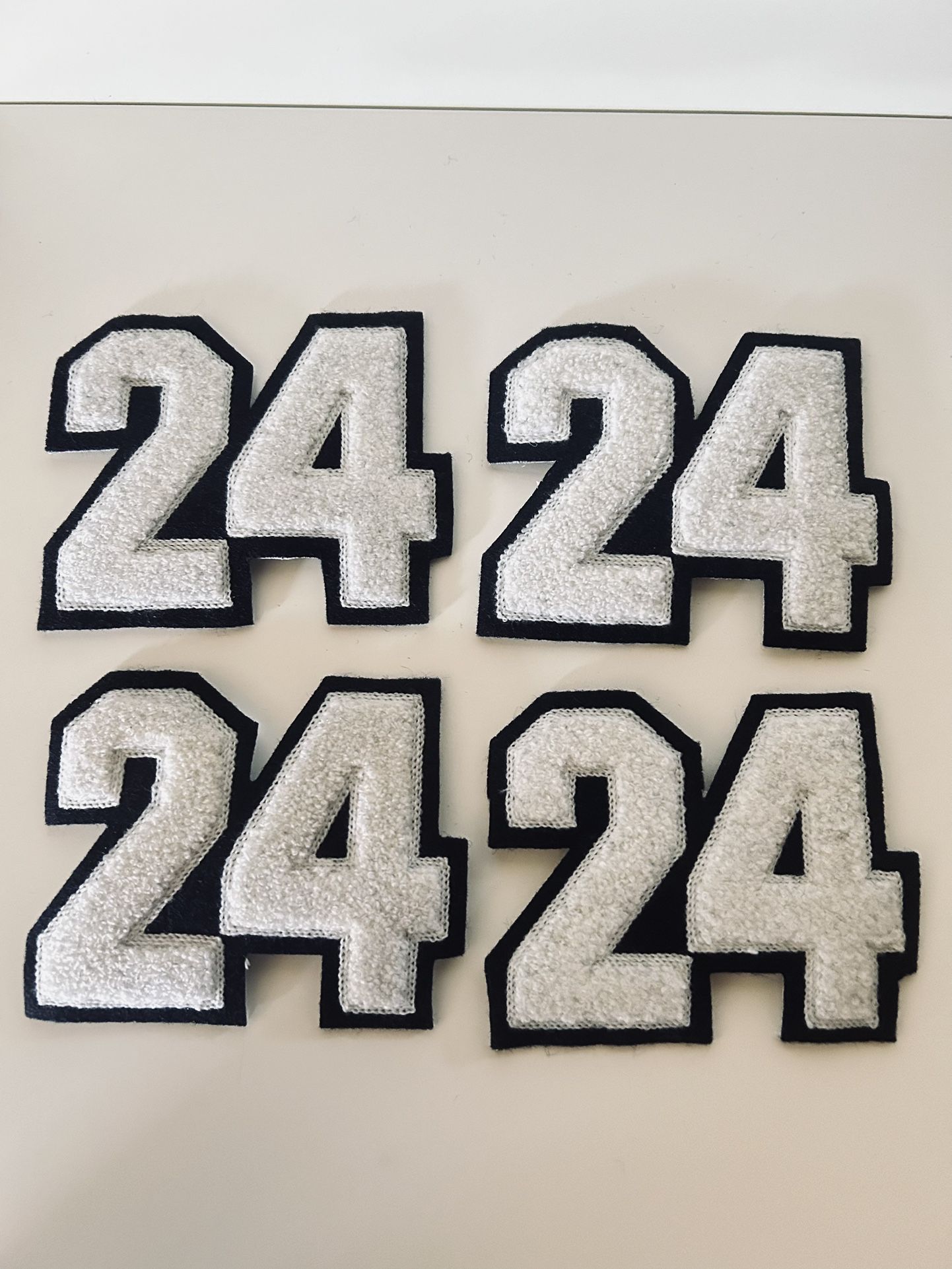 Number Our 24- Embroidery Sew / Iron On Patch