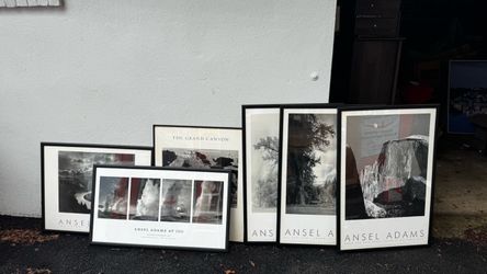 Ansel Adams Framed Photography Posters Set