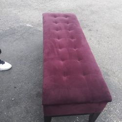 Purple Rectangular ottoman 