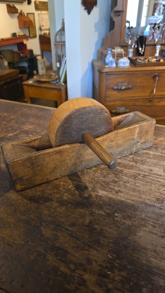 Antique 1800's Wooden Coffee Grinder Kaffekvern