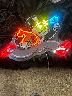 Monopoly Man Neon Sign
