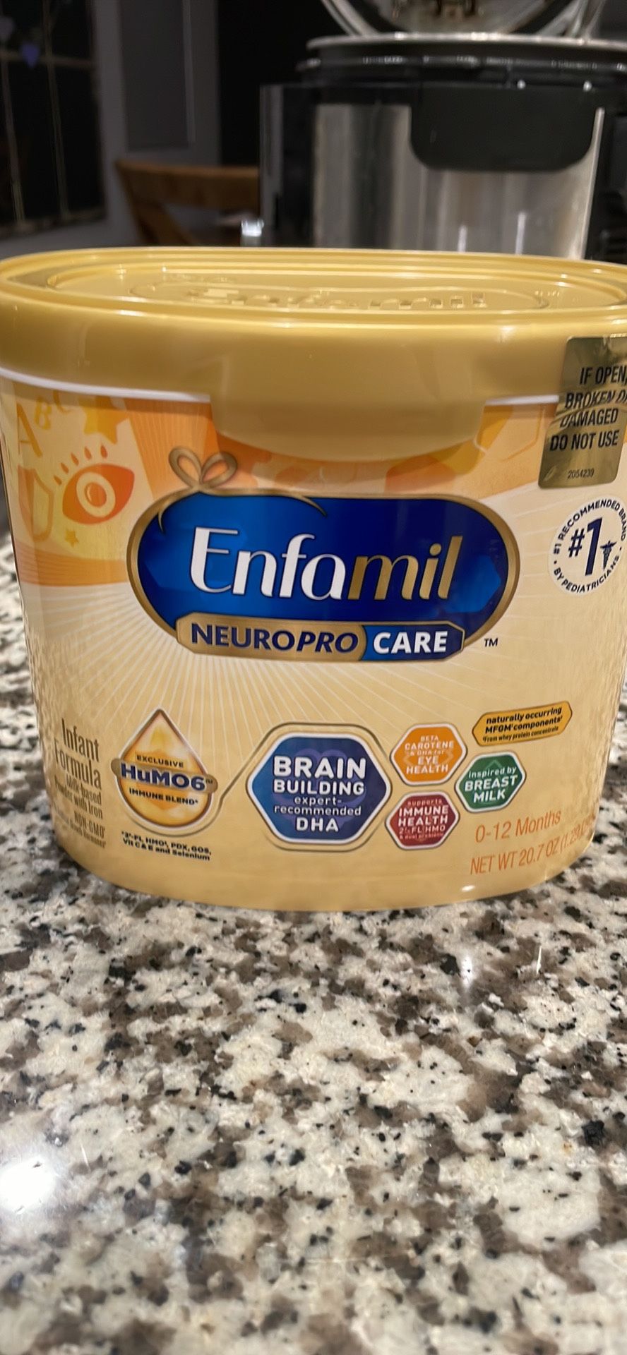 Unopened 20.7 Oz Enfamil Formula