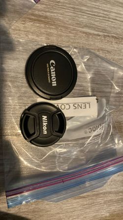 Canon Ultrasonic E-72mm & Nikon LC-58mm Lens Covers 