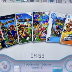 NINTENDO WII + 30 WII and GAMECUBE GAMES