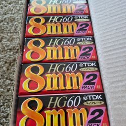 TDK HG 60 60 MINUTES SUPER METAL 8mm VIDEO CASSETTE.