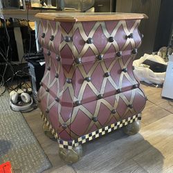 MacKenzie Childs Paint Bombe Chest