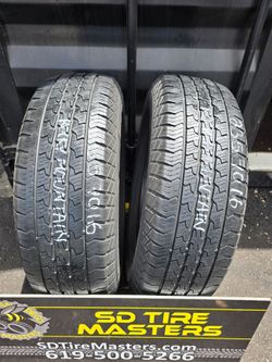 2 USED TIRES 235/70R16 ROCKY MOUNTAIN BOTH 2 TIRES INSTALLED AND BALANCED $120 ($60 each)
