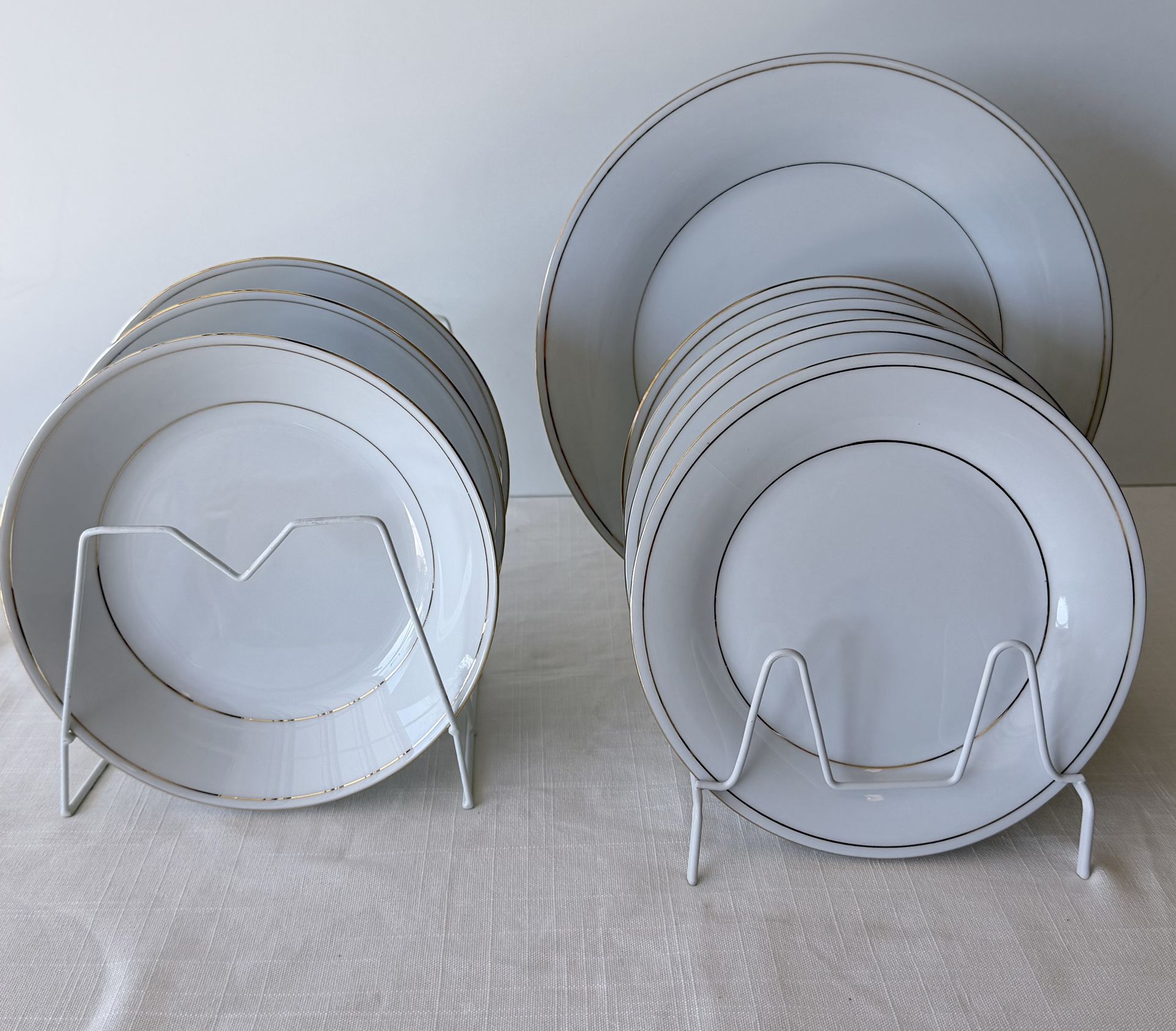 7 Piece Crown Ming Fine China Classic Gold Jian Shiang