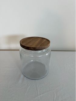The Container Store Acacia Glass Jar