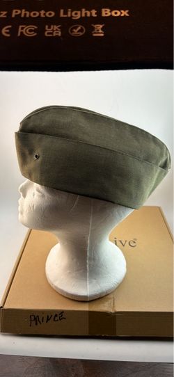 Olive Green Military Garrison Cap 7. 1/8 size USMC