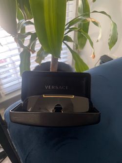 Men's Versace Shield Sunglasses – Black & Gold – Like New