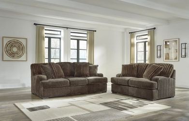 🤎NEW PLUSH Living Room Sectional Set Sofa Chair Ottoman💥$10 Down💥NO CREDIT
