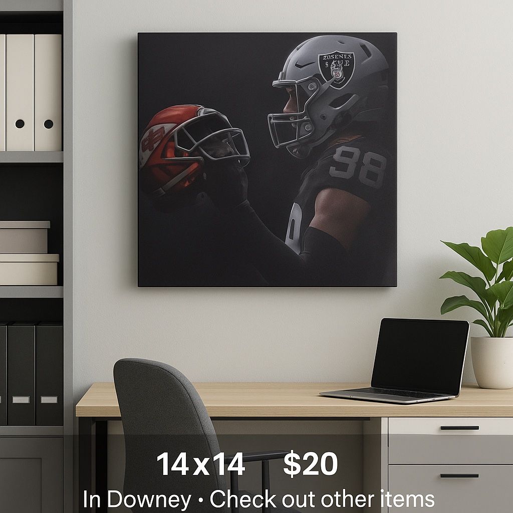 🏈 Las Vegas Raiders Max Crosby Canvas Wall Art – $20 🏈