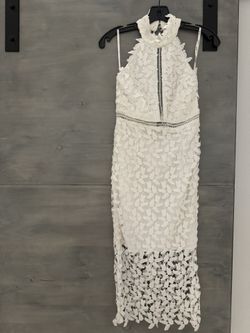 Brand new With Tags Bardot White Gemma Lace Cocktail Party Dress XS 2 4 Bridal