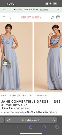 Birdy Grey Jane Convertible Dress (Size M in Chiffon Dusty Blue) for Sale in Rowland Heights, CA - OfferUp Birdy Grey Jane Convertible Dress (Size M in Chiffon Dusty Blue) for Sale in Rowland Heights, CA - OfferUp