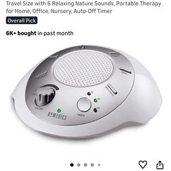 New Homedics Sound Spa Machine Portable