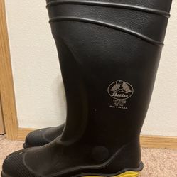 New Steel Toe Rubber  Boots.  8.5 Men’s 