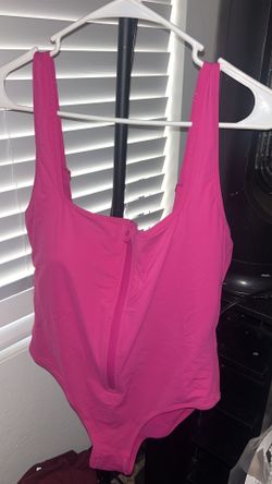 Hot pink bathing suit