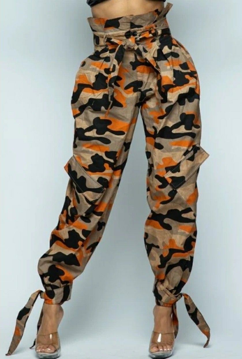 Camo bag pants