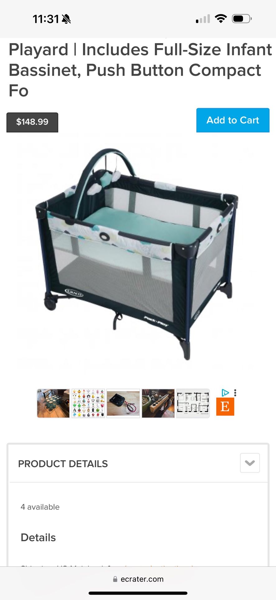 Graco Pack And Play New In Box