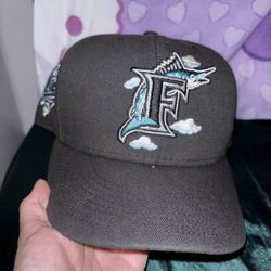 florida marlins fitted hat 7 1/8