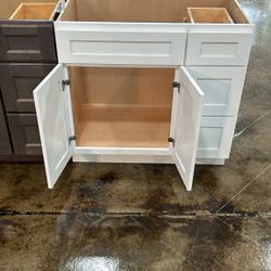 Shaker White Bathroom Vanities 36"
