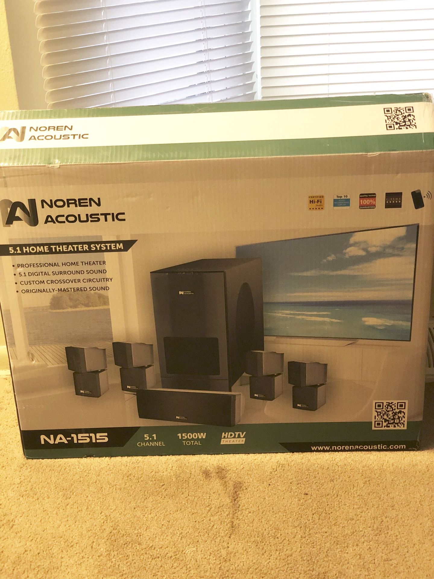 (BRAND NEW) Noren Acoustic 5.1 Home Theater System