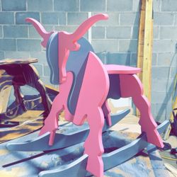 Wooden Bull Rocker Ages~2-4