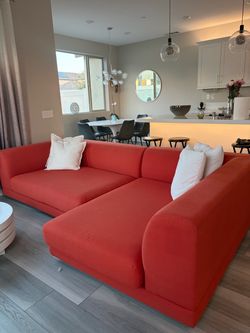 Bright 2 pc modular modern Scandinavian design sofa