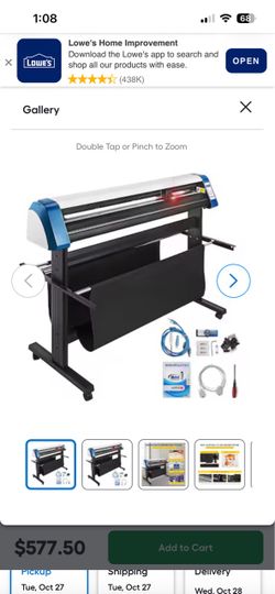 VEVOR 53-Inch Vinyl Cutter Semi-Automatic 53" Vinyl Cutter Machine Aluminum Craft cutting machine