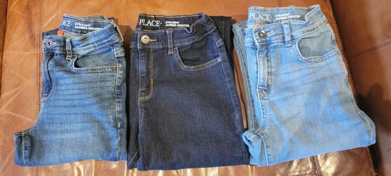 3 Pair - Children's Place Boys Size 10 Stretch Jeans Thumbnail