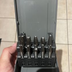 1/4” shank  Tungsten Carbide Burr Set 10 pc set $40 firm in n Lakeland