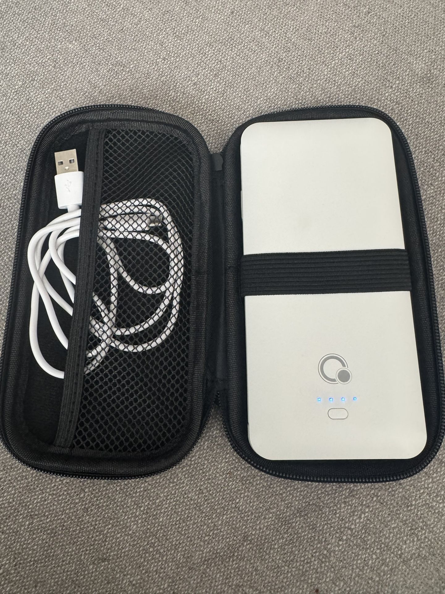 Q 10000 MAH Power Bank Slim Portable Charger 4 Output External Battery Pack
