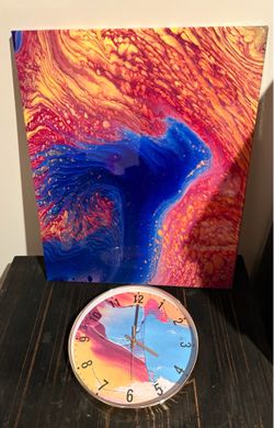 Home decor art 🖼️ and clock
