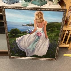 (Commissioned) “Kathy” Painting By Glendale Artist Susan Rios